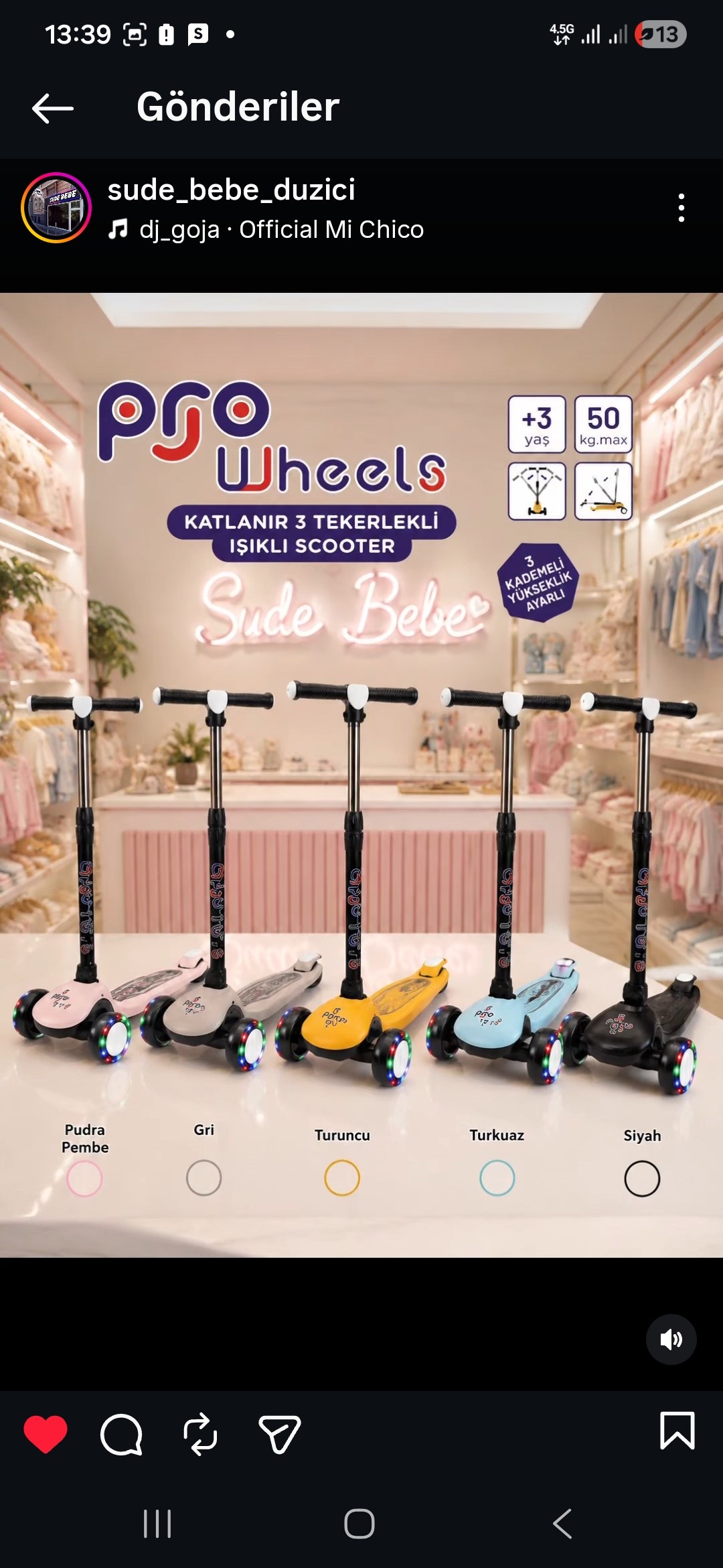 IŞIKLI SCOOTER